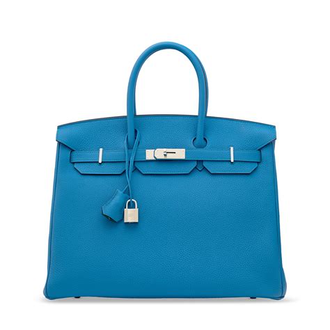 HERMES Togo Verso Birkin 35 Bleu Zanzibar Malachite